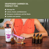 Nature Packaged huile pépins de raisin, utilisation-quotidienne, soin polyvalent pour visage et corps.