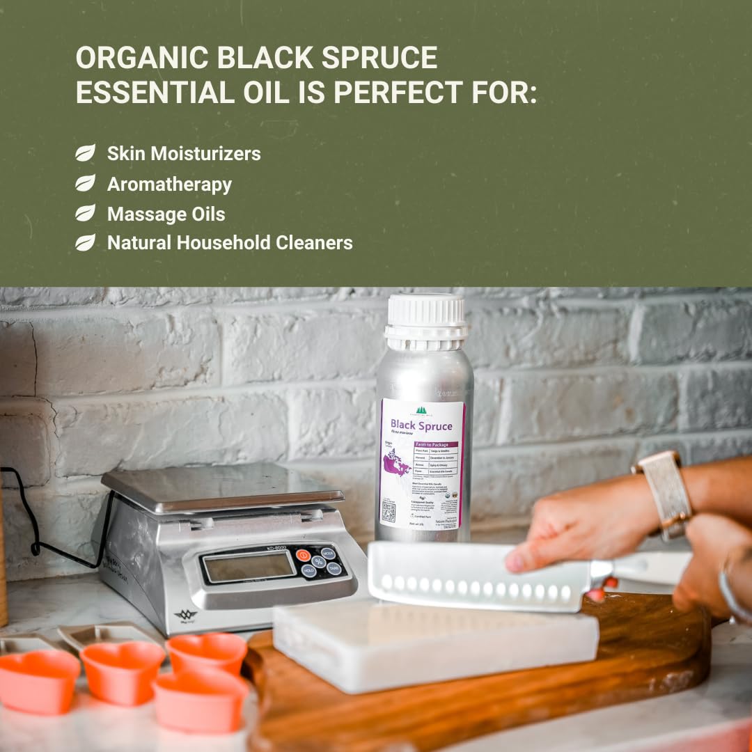 Nature Packaged huile sapin noir – usage ménager naturel pour nettoyage frais.