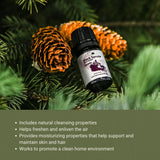 Nature Packaged huile sapin noir – pipette pour dosage précis.