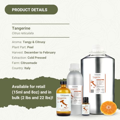Nature Packaged huile tangerine, huile de massage légère idéale spa à domicile.