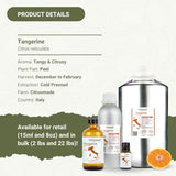 Nature Packaged huile tangerine, huile de massage légère idéale spa à domicile.