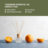Nature Packaged huile tangerine, paysage sicile etna reflète l'origine naturelle.