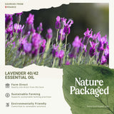 Soin cheveux: huile lavande Nature Packaged 40/42 pour cuir chevelu nourrissant.