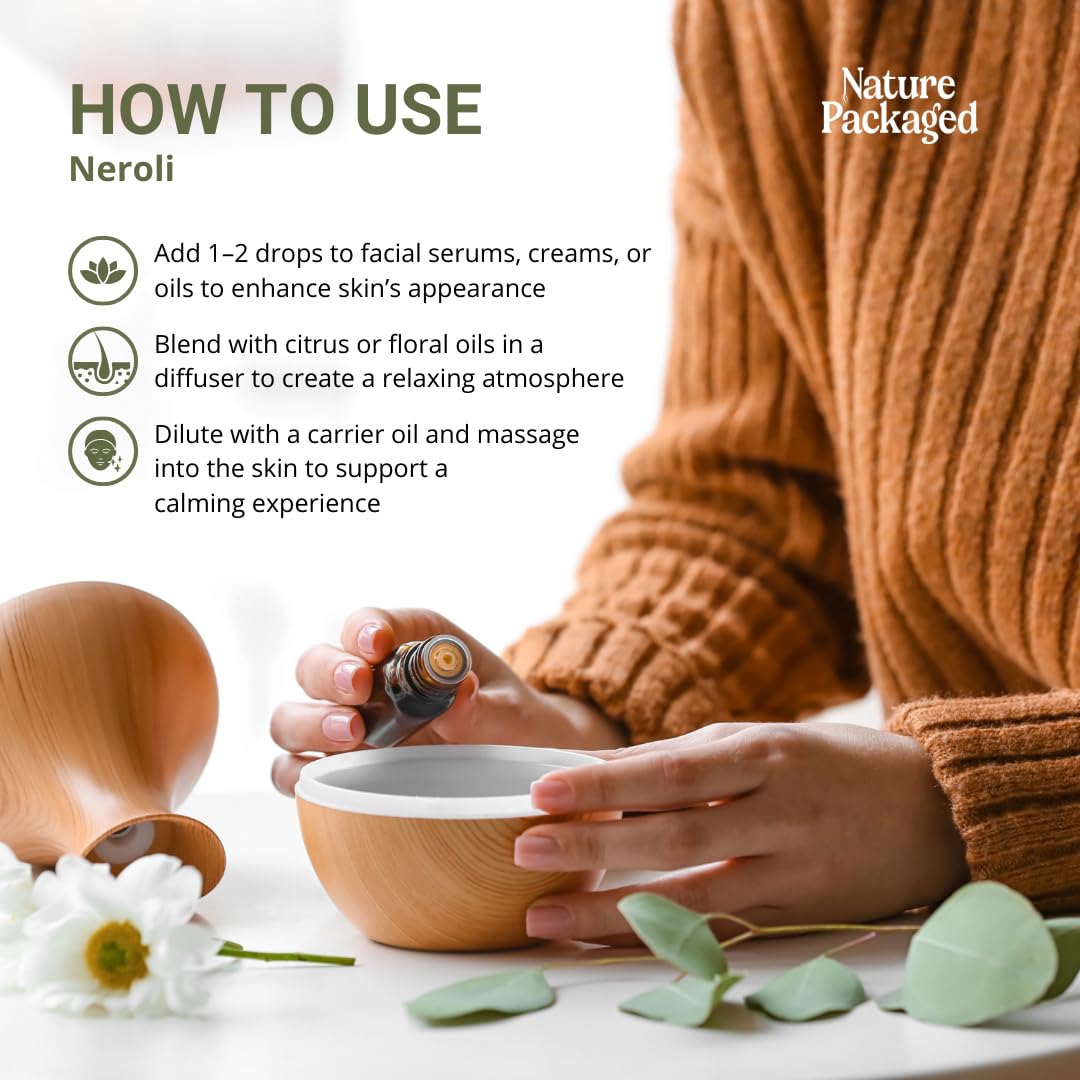 Nature Packaged Neroli, certifications qualité Phytochemia fournies pour chaque lot.