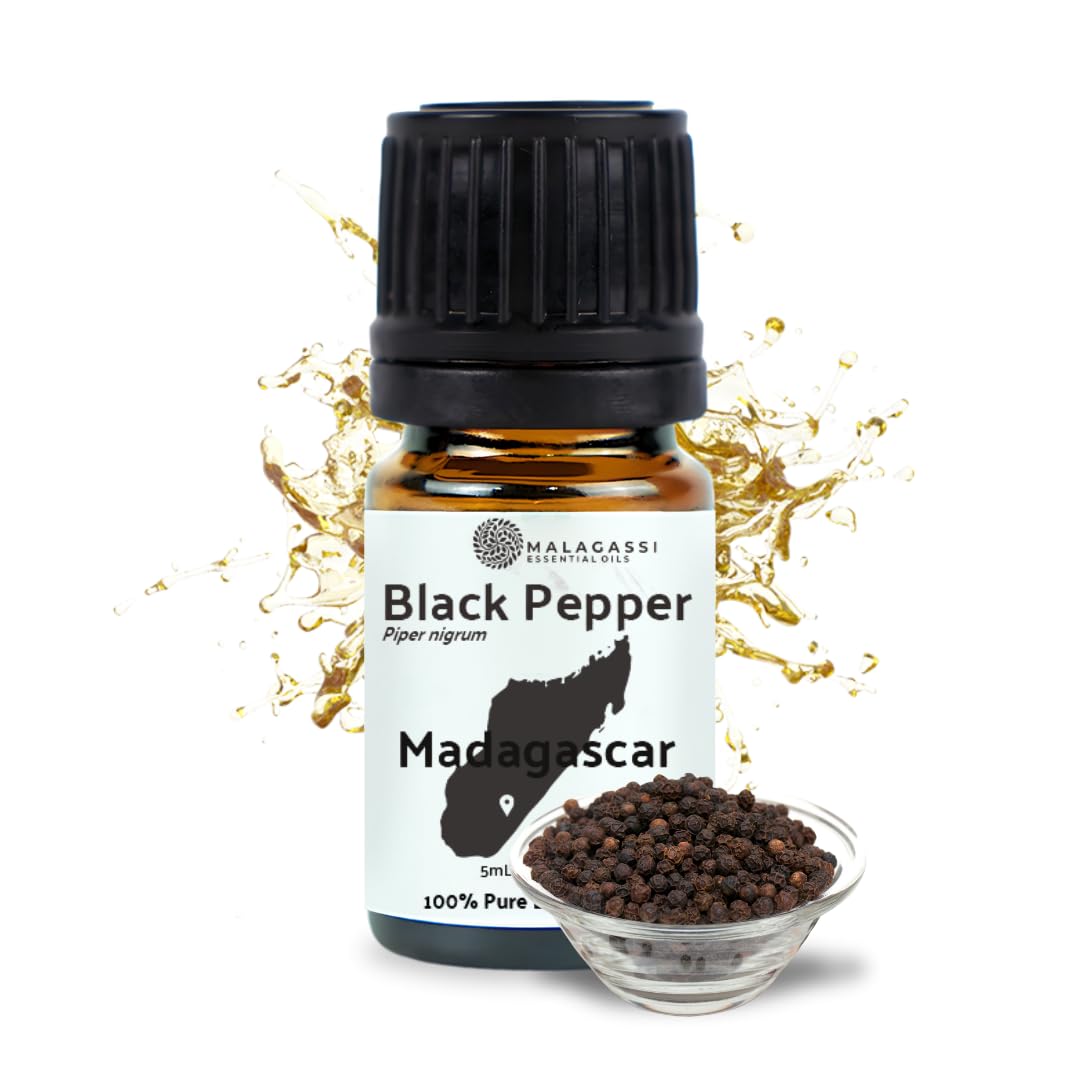 Nature Packaged Poivre Noir - Bouteille: parfum épicé pour aromathérapie et énergie.
