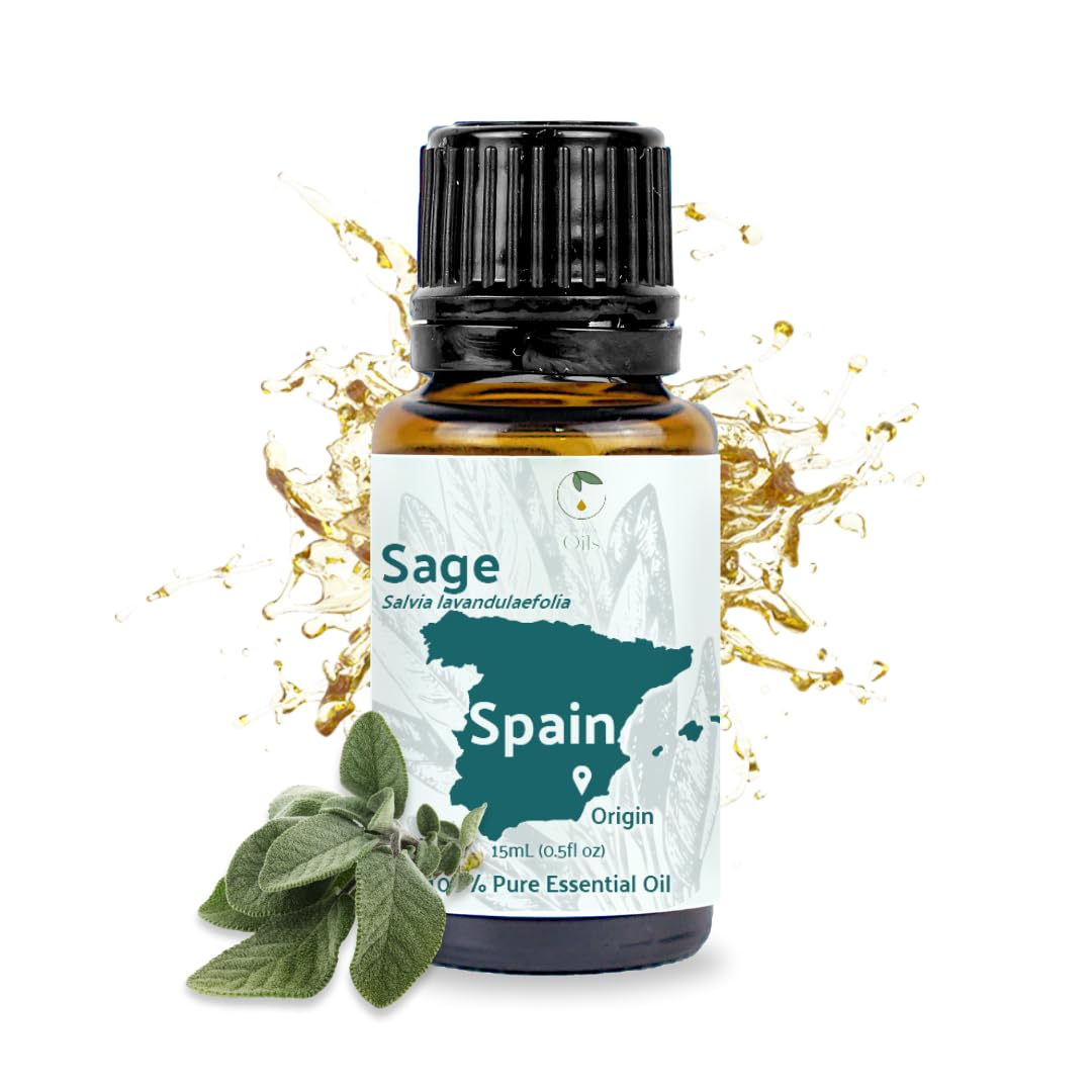 Nature Packaged Sauge, bouteille prête à verser, parfum chaleureux pour la détente.