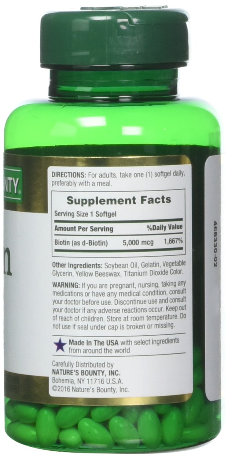 Tablettes dissoutes sous langue Nature's Bounty 5000 mcg pour absorption rapide et agréable.