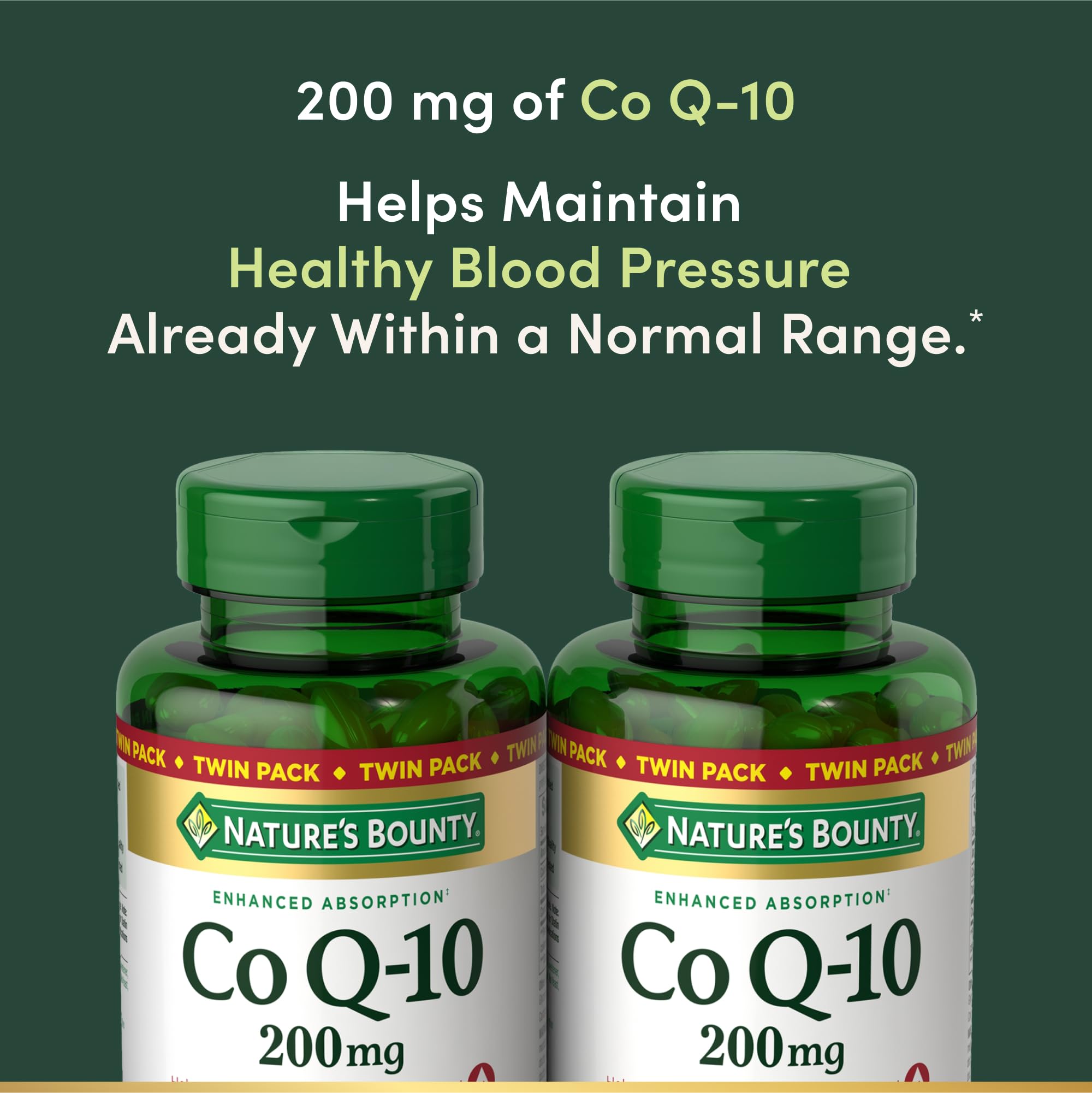Nature’s Bounty CoQ10 — pack double, pratique et économique.