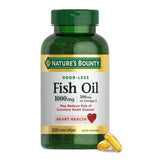 Nature's Bounty Huile Poisson – emballage clair et pratique pour repérer le produit