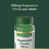 Nature's Bounty magnésium citrate 200 mg, bénéfice pour le développement des os et dents