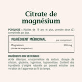 Nature's Bounty magnésium citrate 200 mg, aide à maintenir l'équilibre électrolytique