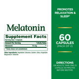 Nature's Bounty Mélatonine – capsules pratiques pour la routine nocturne.