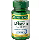 Nature's Bounty Mélatonine 3 mg – tablette à dissolution rapide favorisant le sommeil