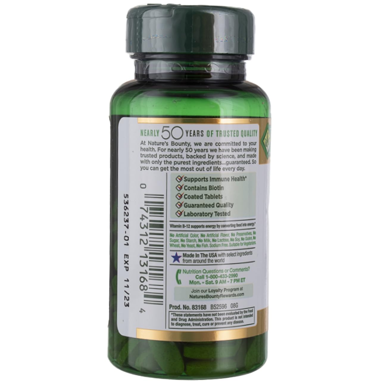 Nature's Bounty Super B-Complex: utilisation quotidienne pour énergie et bien-être.