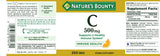 Utilisation quotidienne suggérée de vitamine C 500 mg Nature's Bounty.