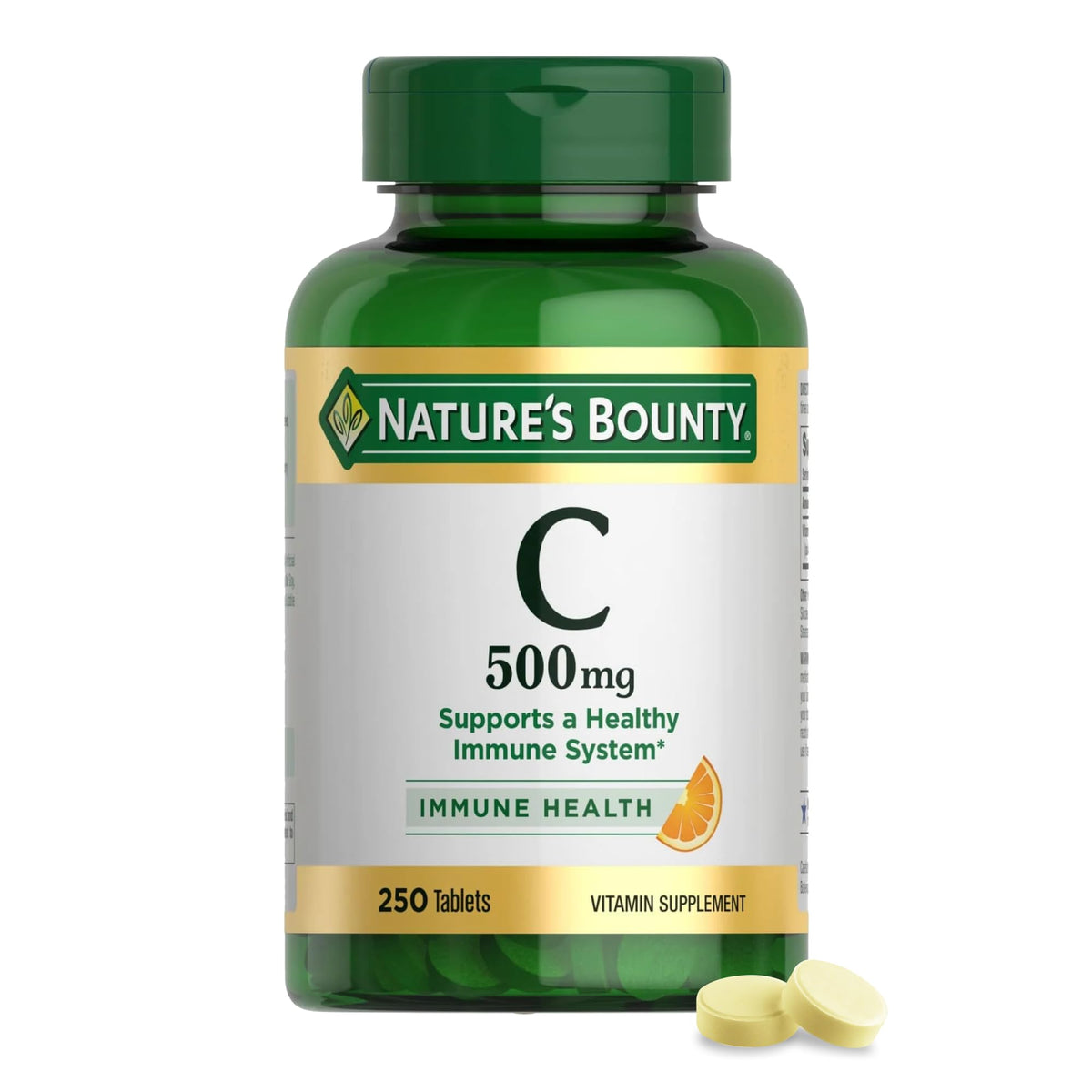 Nature's Bounty vitamine C 500 mg bouteille: soutien immunitaire quotidien