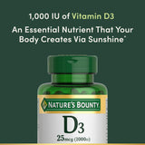 Nature’s Bounty Vitamine D3 – ingestion avec calcium pour des os solides