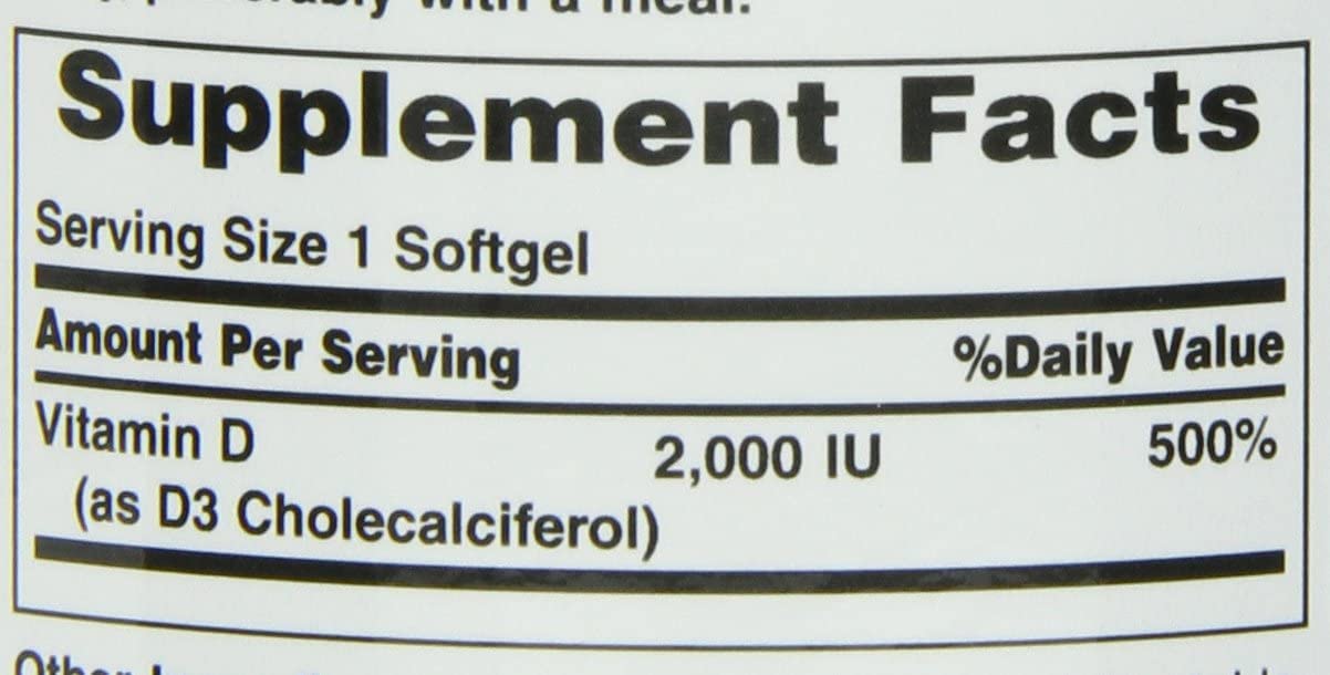 Nature's Bounty Vitamine D3: bouteille ouverte, routine pratique