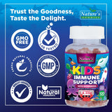 Nature's Nutrition gommes immunité enfants - forme gomme facile à mâcher.