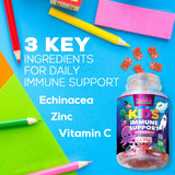 Nature's Nutrition gommes immunité enfants - zinc et vitamine C pour le quotidien.