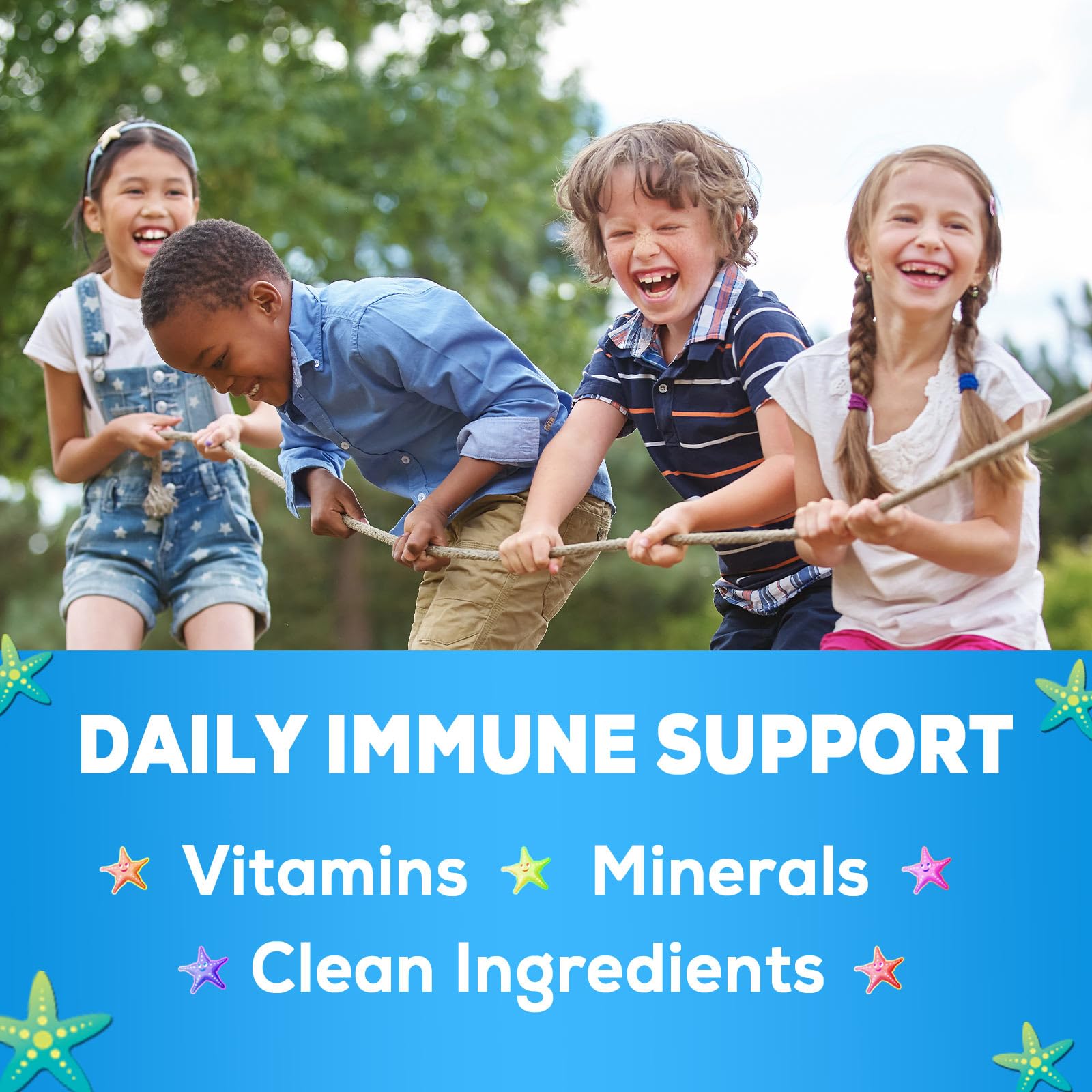 Nature's Nutrition gommes immunité enfants - sans gluten et vegan.