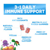 Nature's Nutrition gommes immunité enfants - echinacea et extrait naturel.