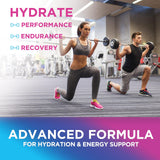 Activité sportive: gommes hydratation Nature's Nutrition en main.