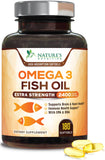 Nature's Nutrition Omega3, bouteille gélules citron, soutien potentiel au cœur et au cerveau
