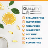 Emballage Nature's Nutrition Omega3 sans gluten