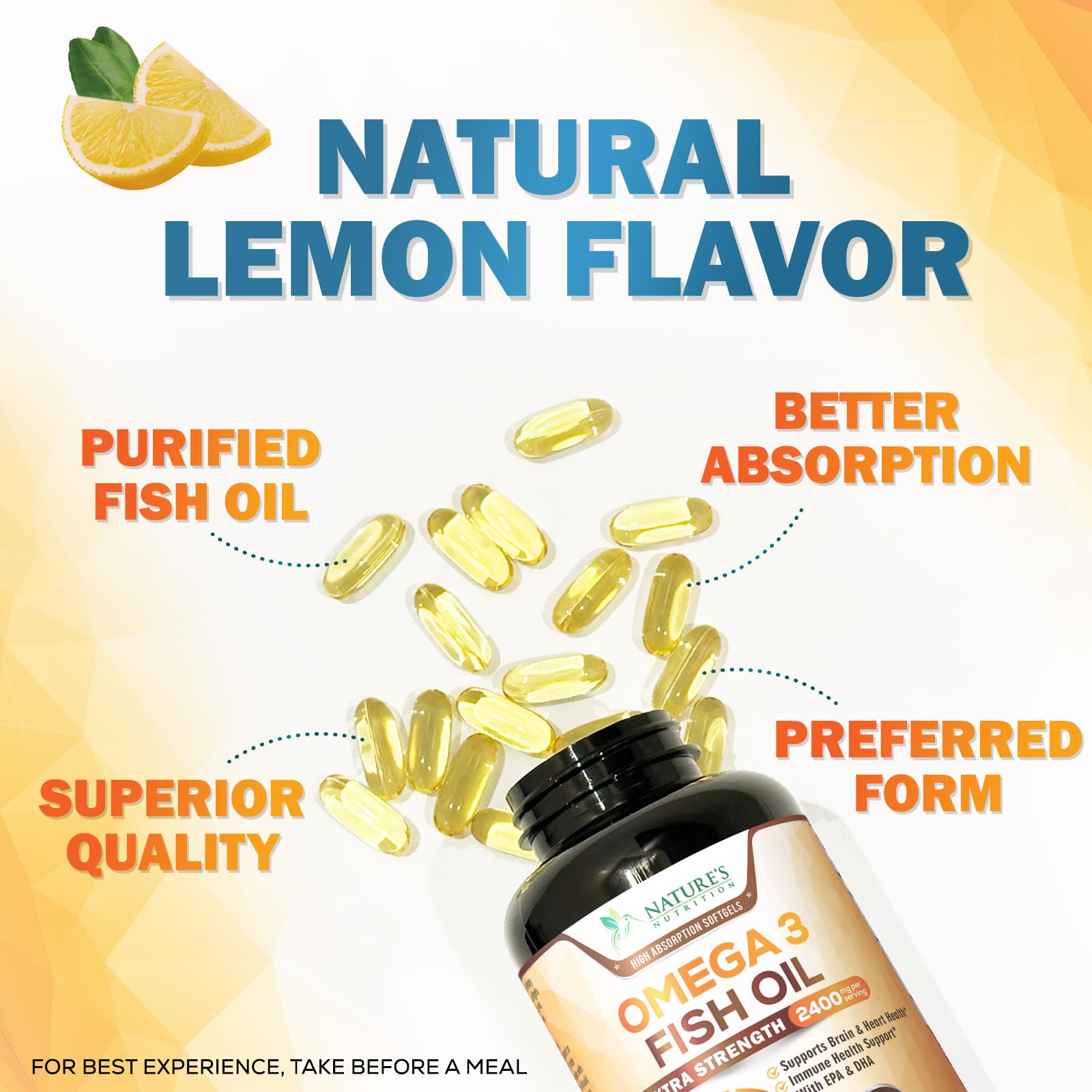 Origine anchois sauvage pour Omega3 Nature's Nutrition