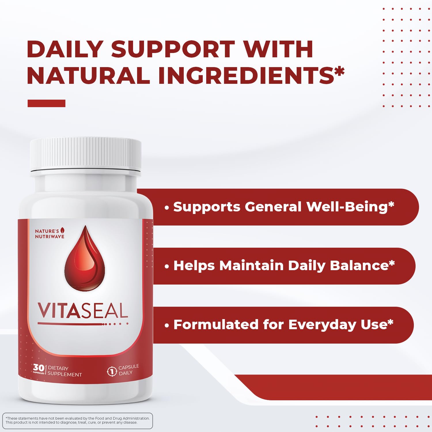 Vitaseal Nature’s NutriWave capsule facile à intégrer à votre routine quotidienne.