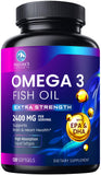 Nature's Peak Omega3: bouteille de gélules, apport quotidien pratique et purifié.