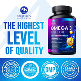 Nature's Peak Omega3: gélules sans arrière-goût, meilleure expérience quotidienne.