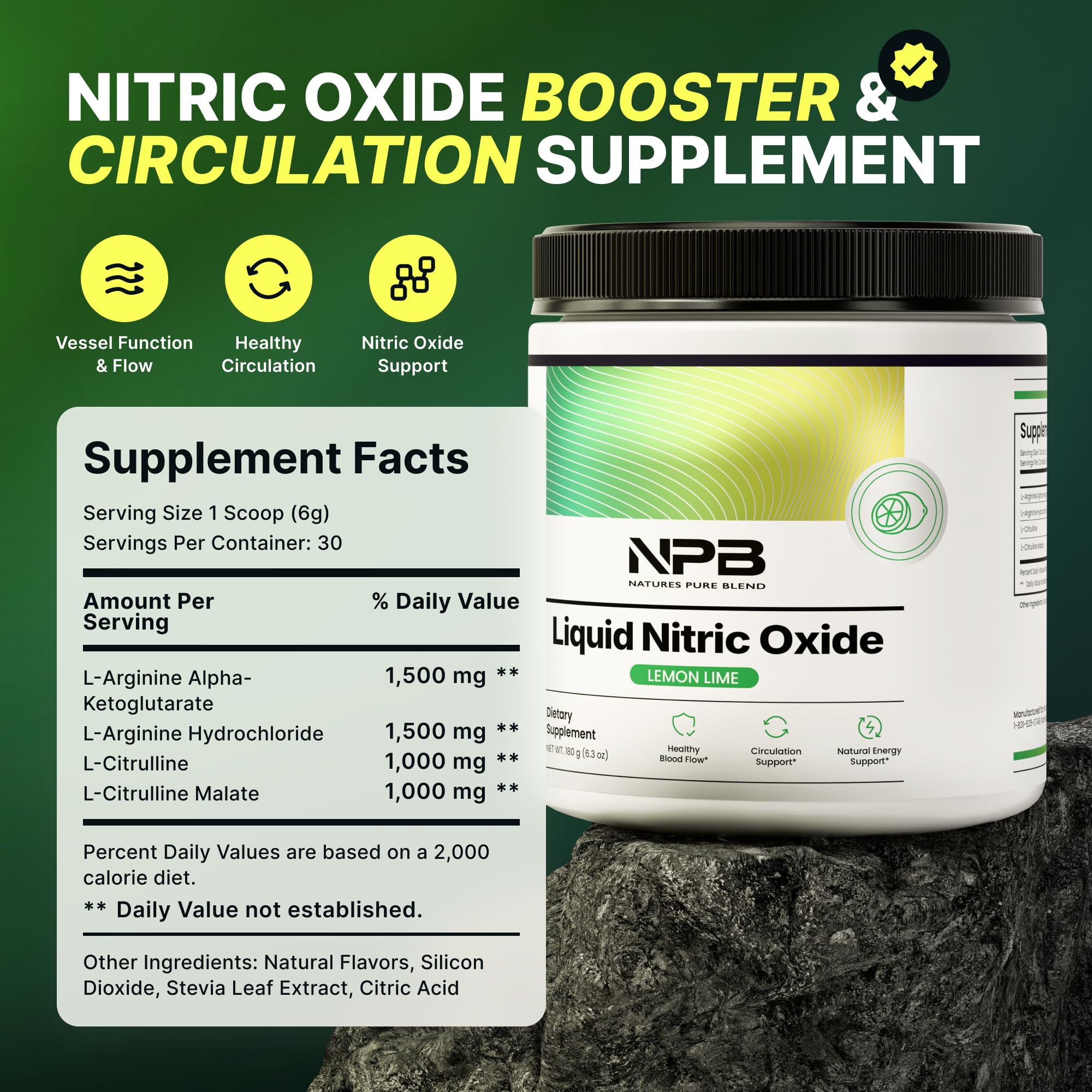 Nature's Pure Blend : pot-bouteille prêt à l’emploi évoquant une routine de bien-être.