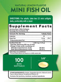 Nature's Truth Boîte 100 gélules Omega-3, goût citron
