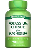 Nature's Truth capsules citrate potassium dans une bouteille prête à l'emploi pour une supplémentation quotidienne.
