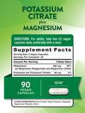 Les capsules montrent la composition magnésium bisglycinate pour une absorption pratique.