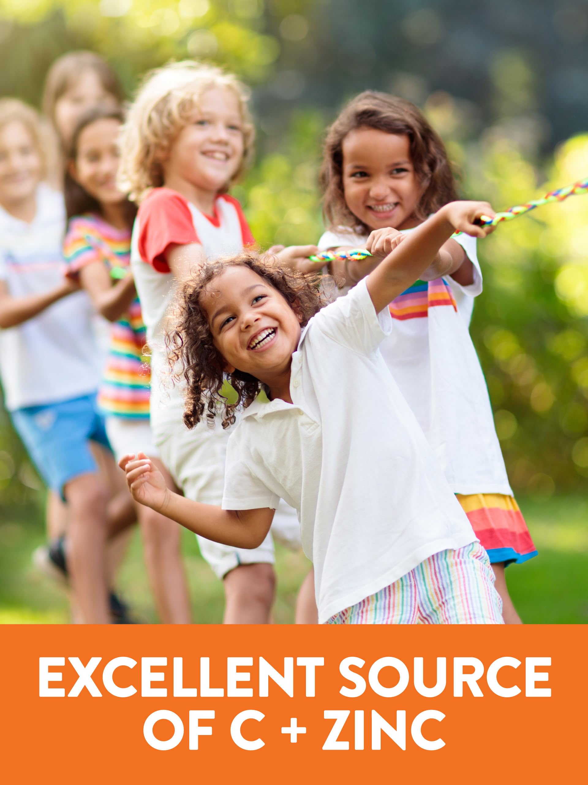 Gommes enrichies en zinc Nature's Truth pour enfants, complément pratique