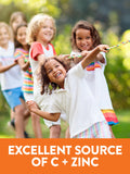 Gommes enrichies en zinc Nature's Truth pour enfants, complément pratique