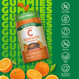 Nature's Truth Gommes Vitamine C saveur orange, gommes faciles à mâcher.