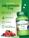 Nature's Truth Mélatonine, sans OGM et sans gluten, profil végane