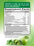 Nature's Truth Super Greens Gommes – gommes pomme, saveur fruitée.