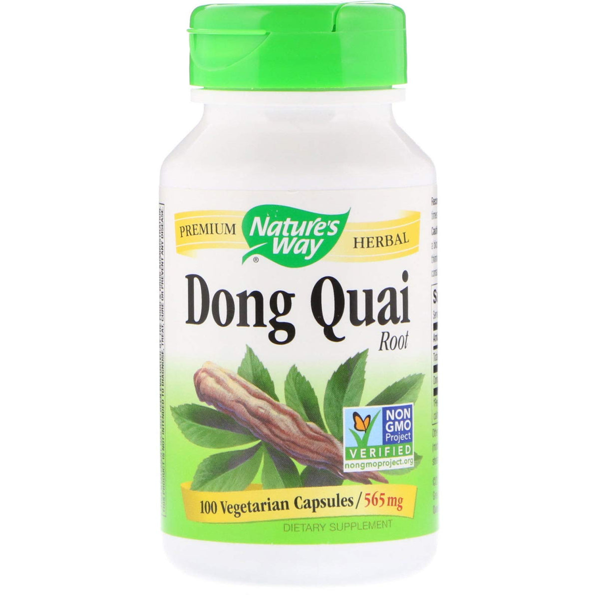Nature's Way racine de Dong Quai – capsules, soutien potentiel à l'équilibre.