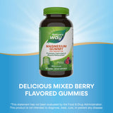 Format pratique en bouteille Nature’s Way Magnésium citrate pour usage quotidien.