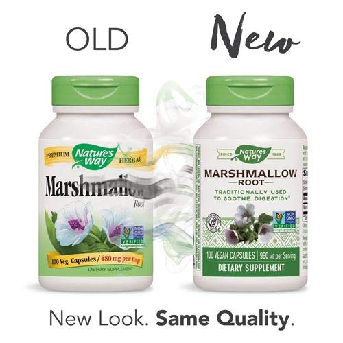 Nature's Way Marshmallow Root — capsules prêtes à être consommées