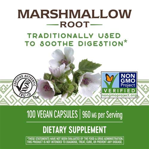 Nature's Way Marshmallow Root — étiquette détaillée