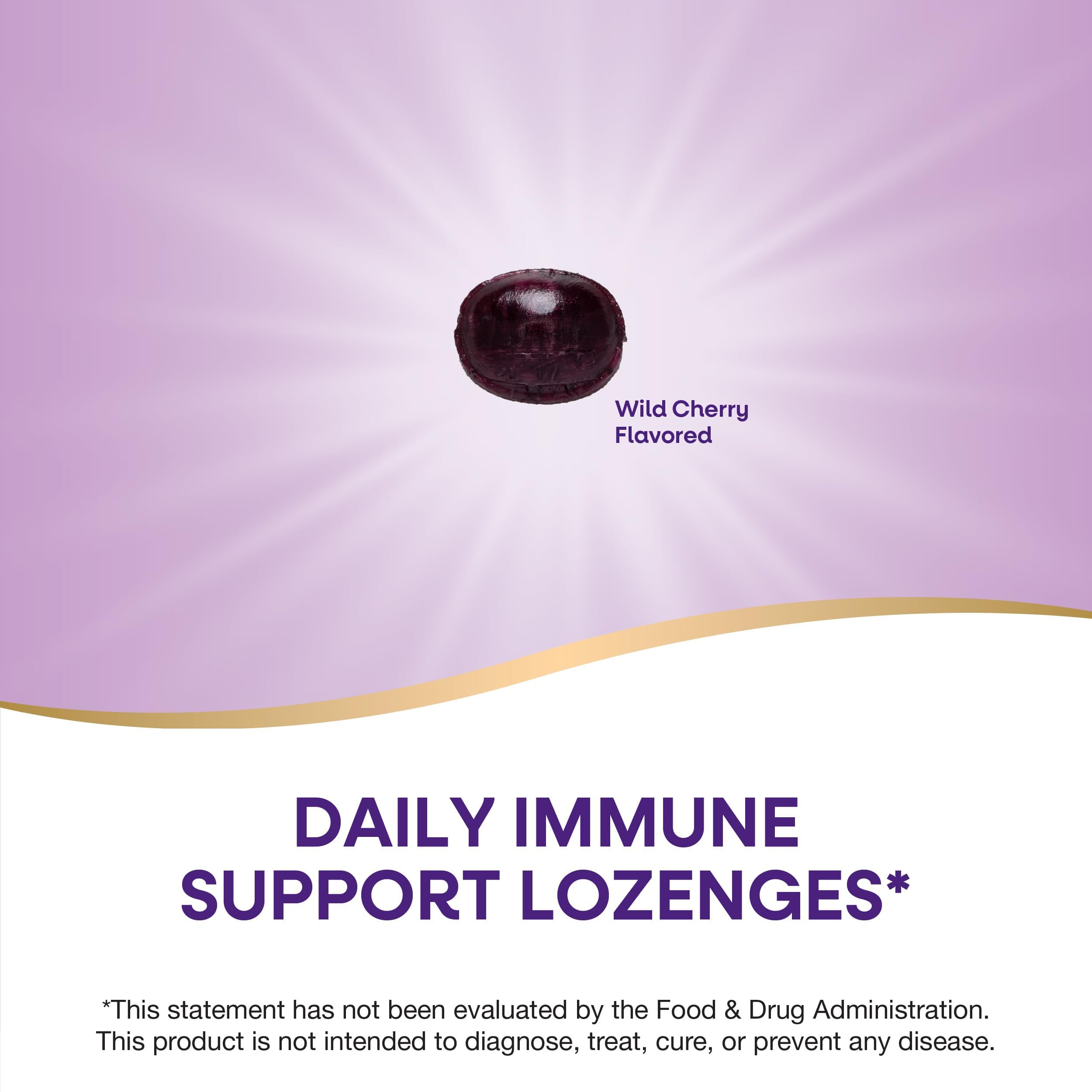 Étiquette mentionnant 1000 mg de vitamine C par quatre pastilles.