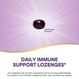 Étiquette mentionnant 1000 mg de vitamine C par quatre pastilles.