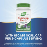 Nature's Way Skullcap – Végan, capsules pratiques pour une routine nocturne.