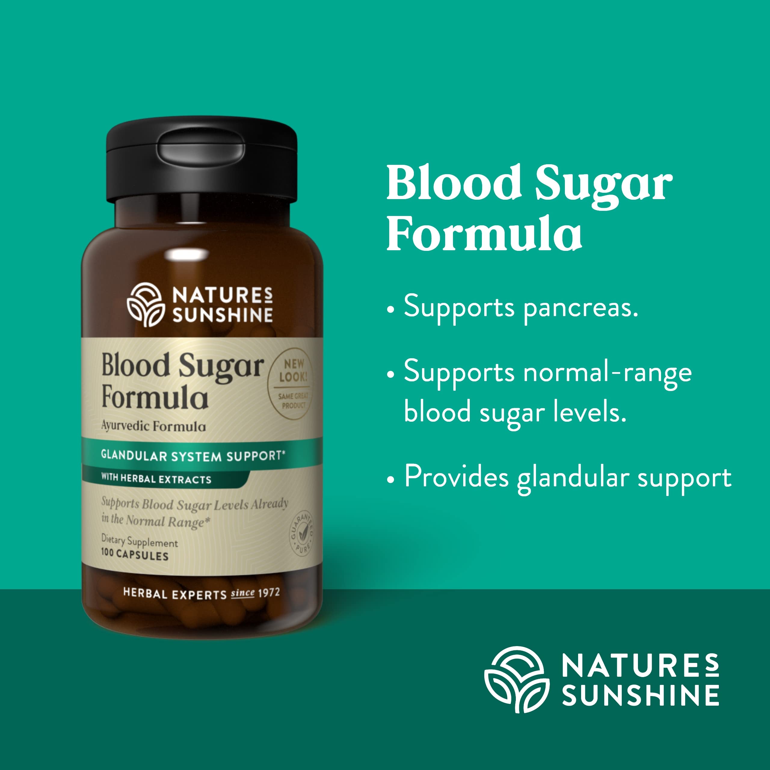 Nature's Sunshine Blood Sugar Formula: dosage quotidien simple pour soutenir votre routine.